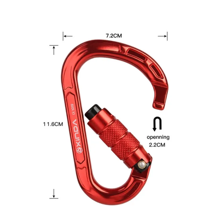 XINDA XD-8123N Outdoor Climbing Equipment Fast Hanging Buckle Carabiner Pear Main Lock HMS Safety Buckle(Red)