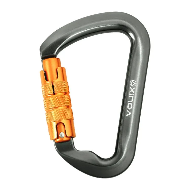 XINDA XD-8128 Outdoor Rock Climbing Load-bearing Carabiner Survive Kits, Color: Automatic-Gray