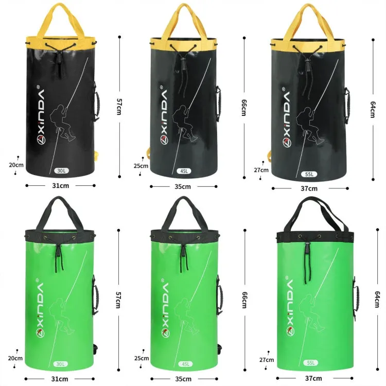 XINDA XD-BAG21 Outdoor Rock Climbing Waterproof Wear-Resistant Rope Storage Bag, Color: Black-30L