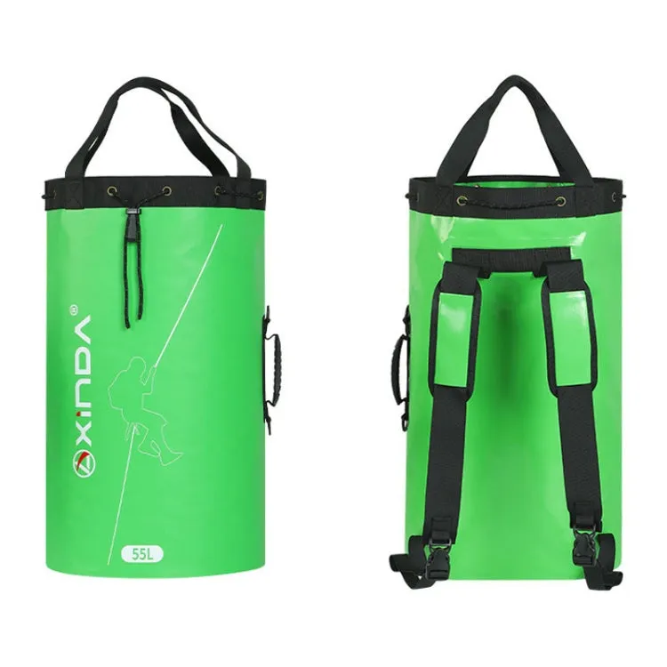 XINDA XD-BAG21 Outdoor Rock Climbing Waterproof Wear-Resistant Rope Storage Bag, Color: Green-55L