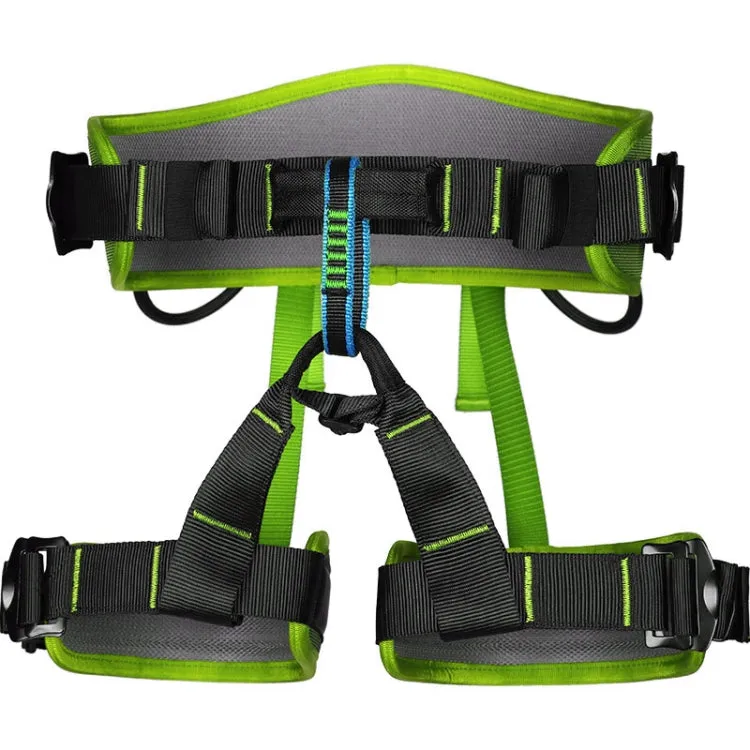 XINDA XDA9516 Outdoor Rock Climbing Polyester High-strength Wire Adjustable Downhill Whole Body Safety Belt(Green)